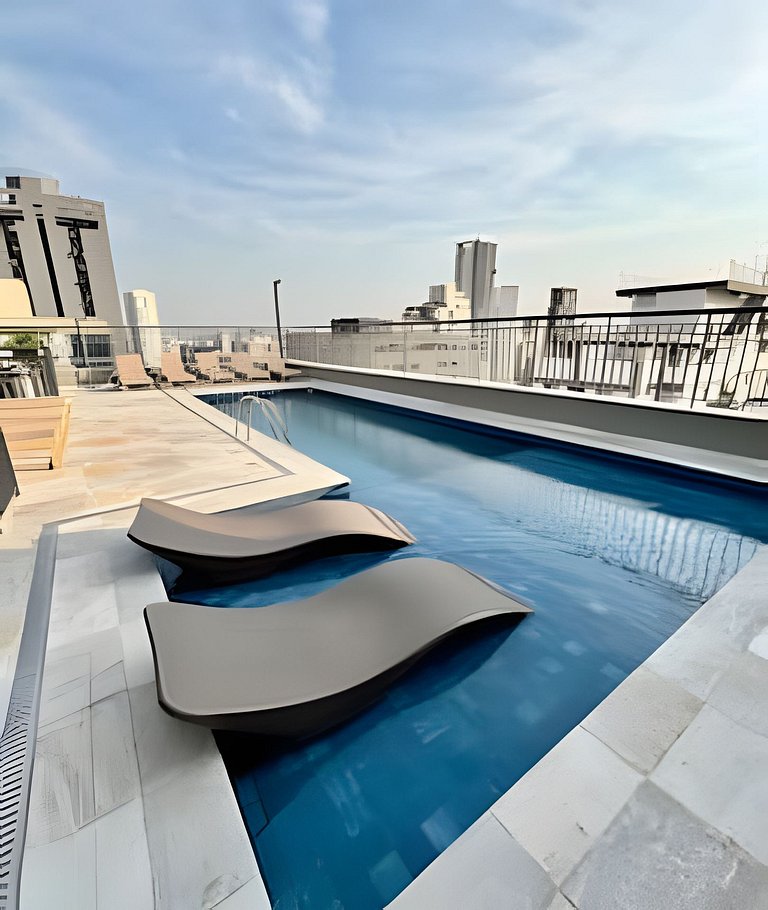 Studio Atemporal com Garagem Pinheiros Jardins SP