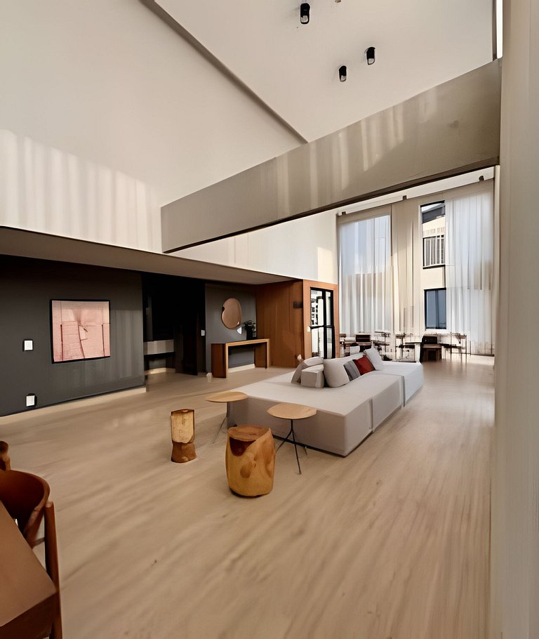 Studio Atemporal com Garagem Pinheiros Jardins SP