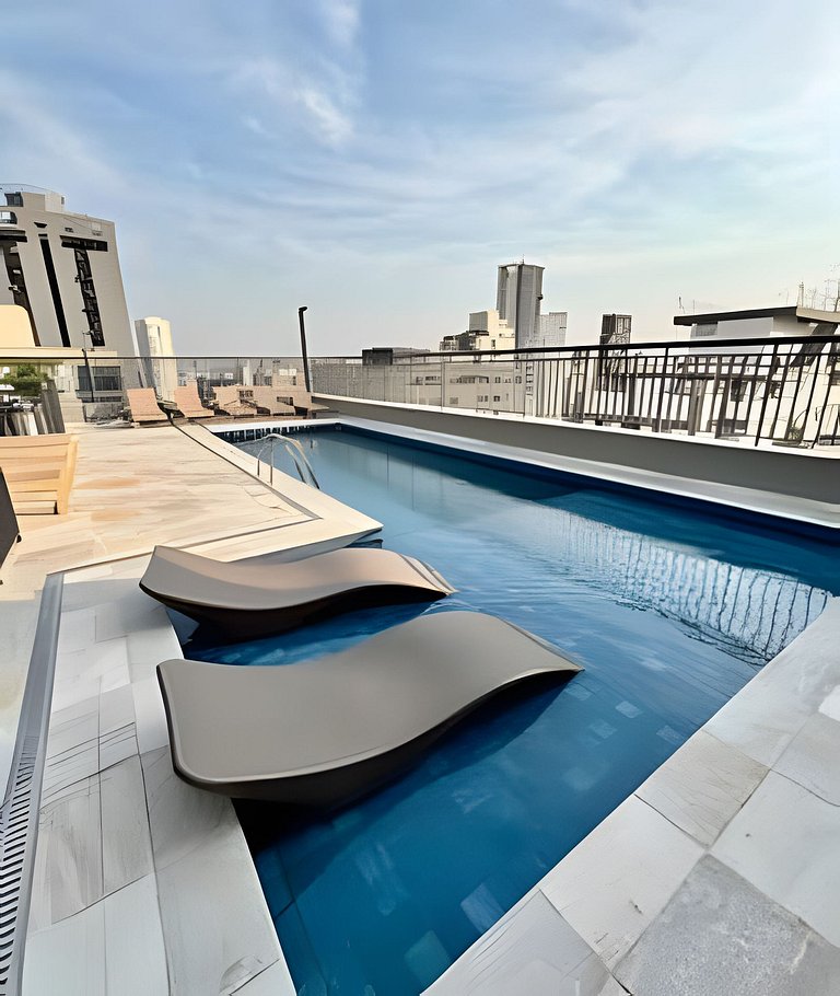 Studio Moderno Completo Pinheiros Jardins SP