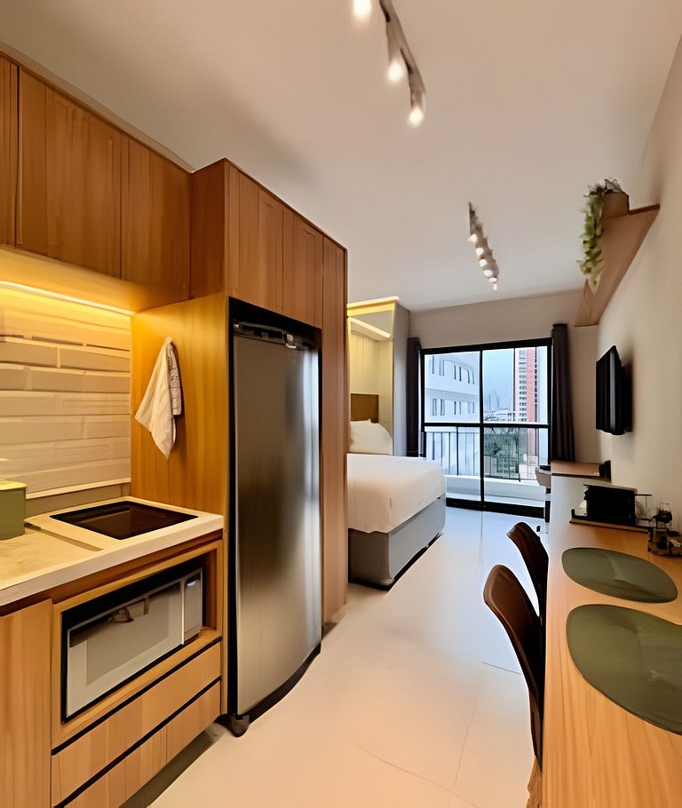Studio Moderno Completo Pinheiros Jardins SP