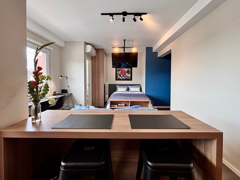 Studio com vaga na garagem Pinheiros SP