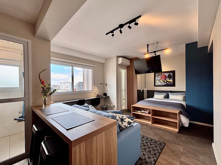 Urban Soul | Studio com vaga na garagem Pinheiros