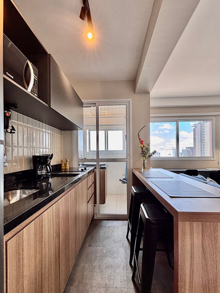 Urban Soul | Studio com vaga na garagem Pinheiros