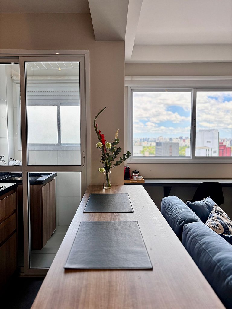 Urban Soul | Studio com vaga na garagem Pinheiros