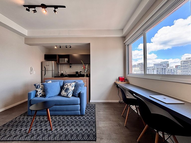 Urban Soul | Studio com vaga na garagem Pinheiros