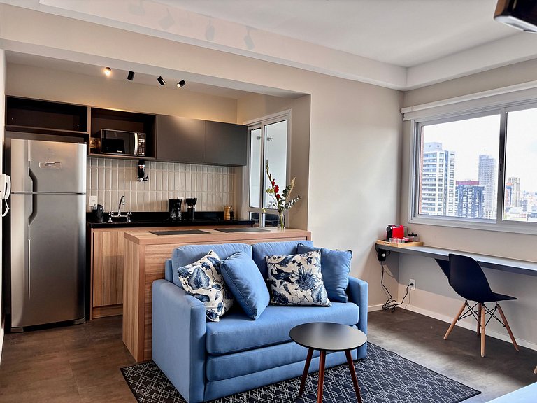 Urban Soul | Studio com vaga na garagem Pinheiros