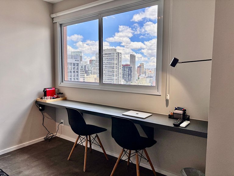 Urban Soul | Studio com vaga na garagem Pinheiros