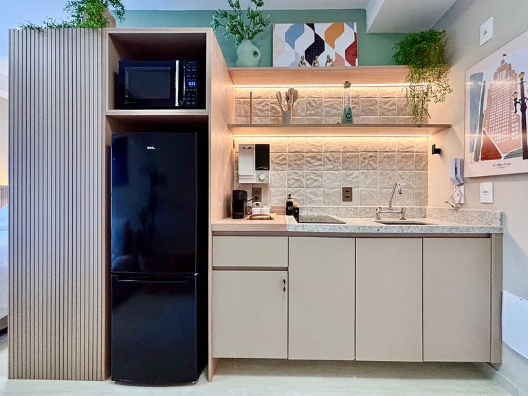 NOVO Studio Amplo e Moderno em Pinheiros Jardins