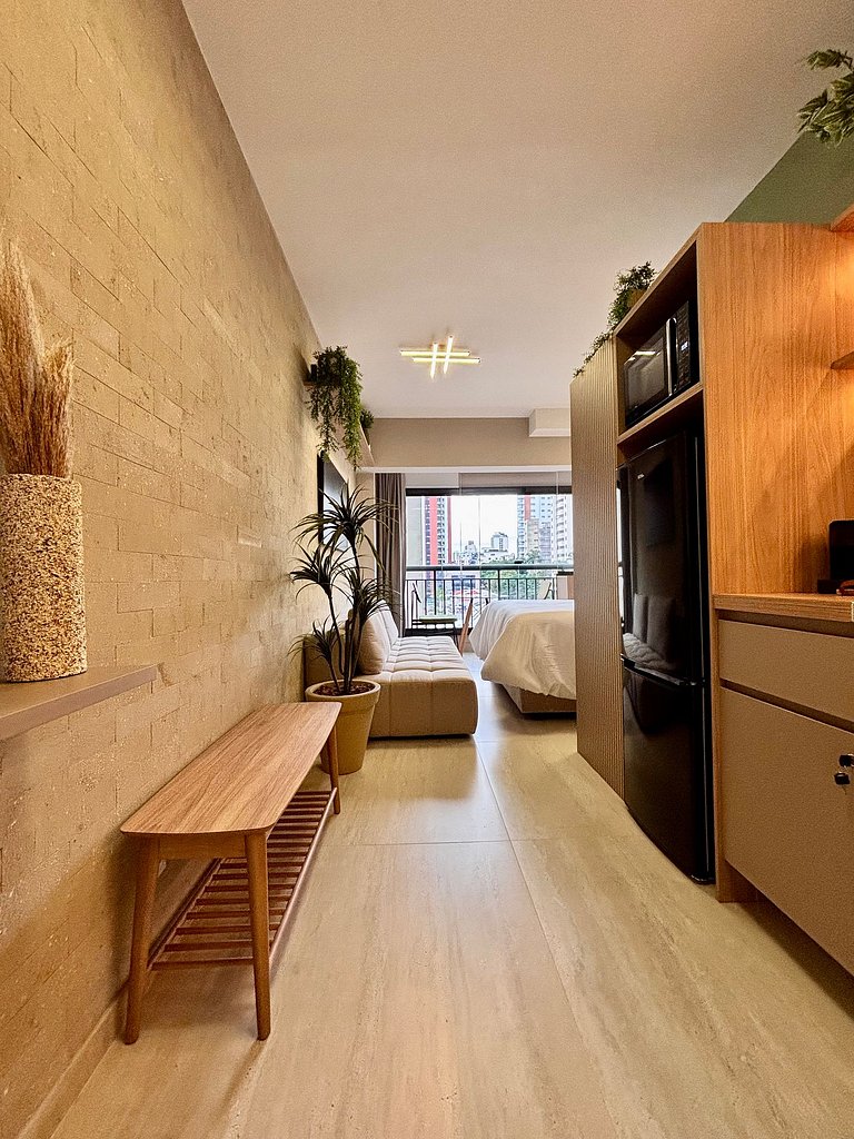 NOVO Studio Amplo e Moderno em Pinheiros Jardins