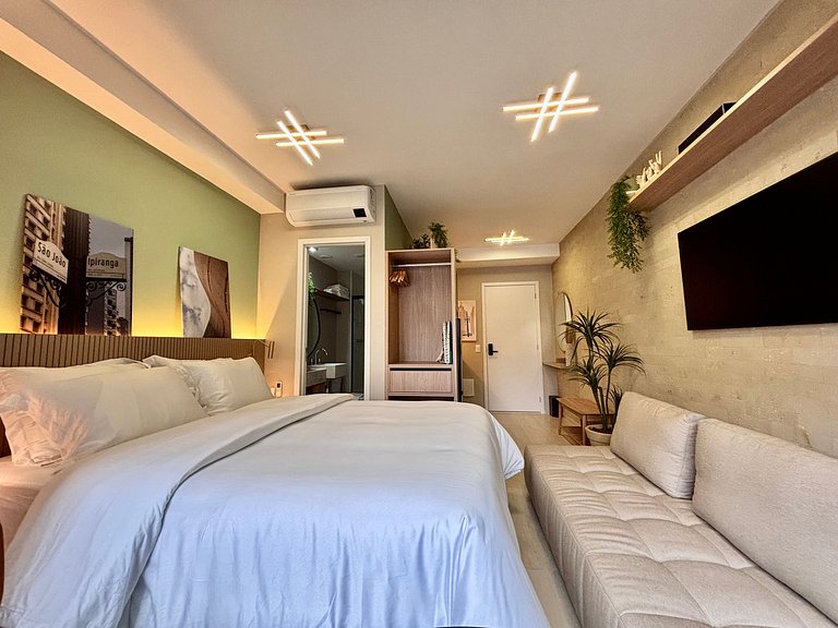 NOVO Studio Amplo e Moderno em Pinheiros Jardins