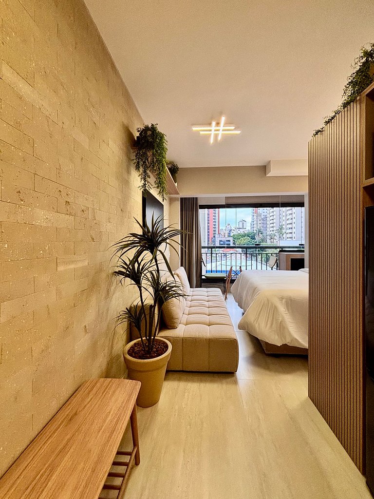 NOVO Studio Amplo e Moderno em Pinheiros Jardins