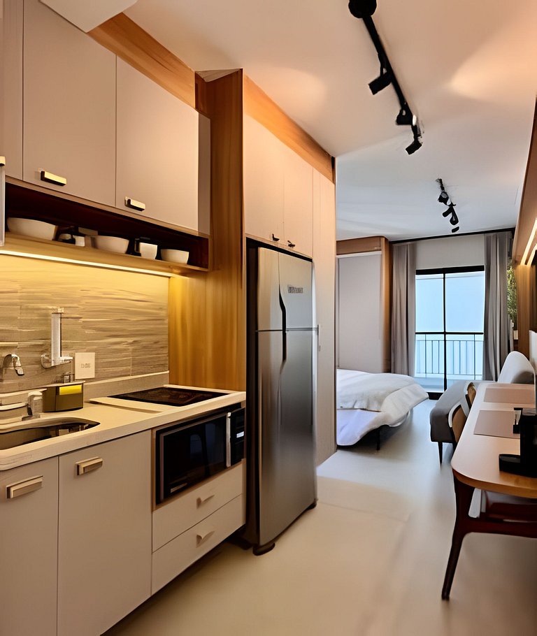 Studio Confortável Equipado Pinheiros Jardins