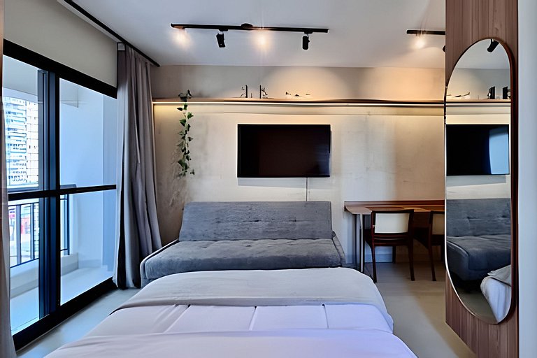 NOVO Studio Confortável e Equipado Pinheiros SP