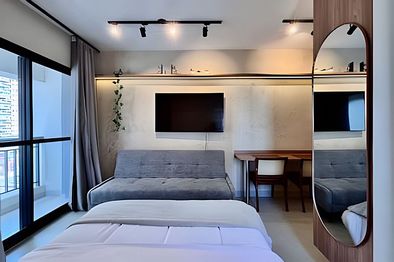 Studio Confortável Equipado Pinheiros Jardins