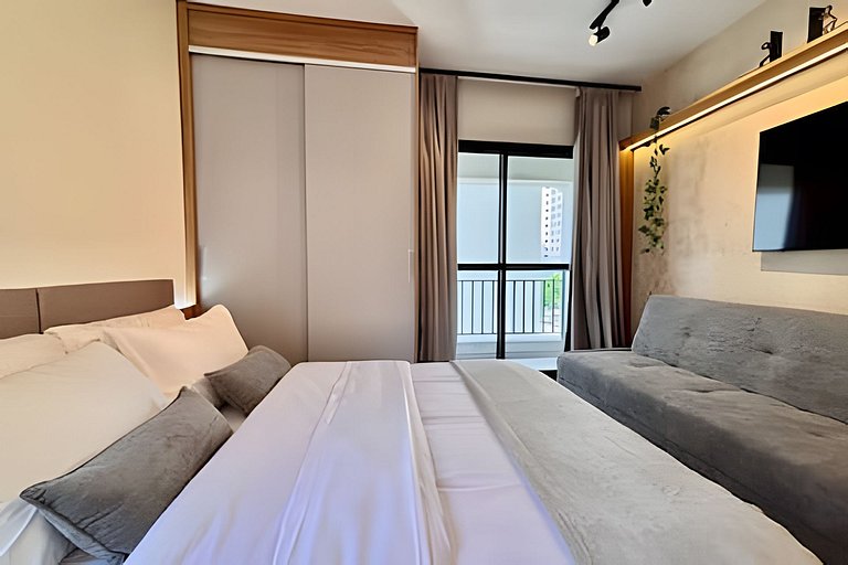 Studio Confortável Equipado Pinheiros Jardins