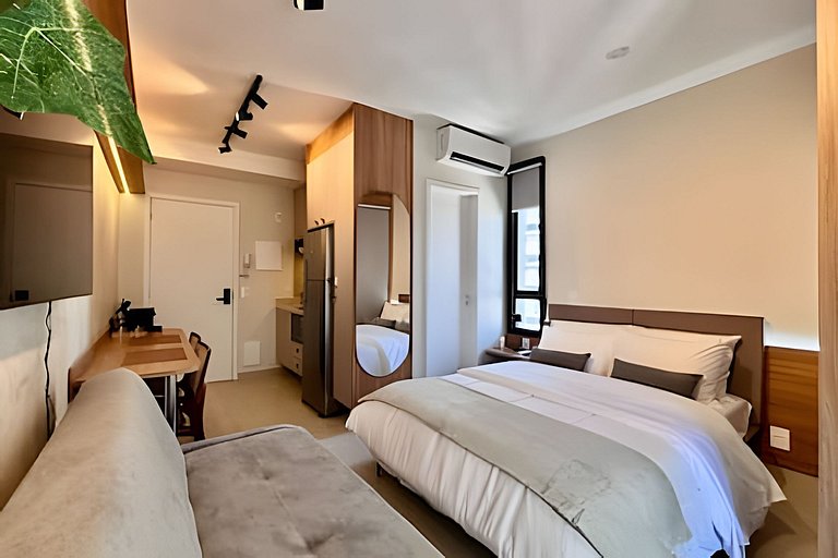 Urban Soul | Studio Confortável Equipado Pinheiros