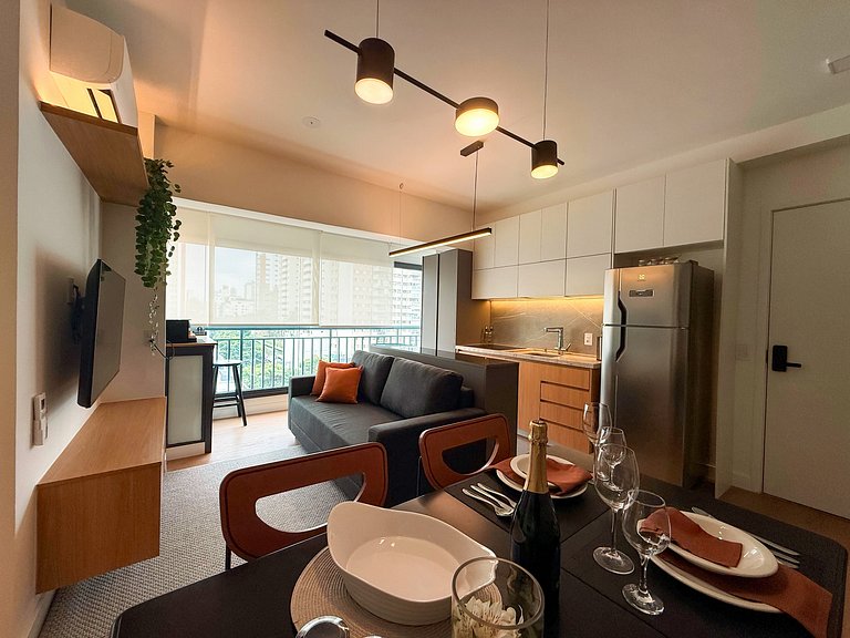 Urban Soul | 2 Quartos em Pinheiros Vaga + Piscina