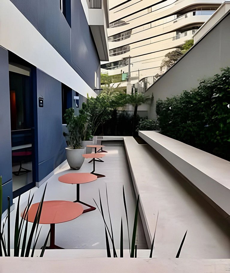 Urban Soul | 2 Quartos em Pinheiros Vaga + Piscina