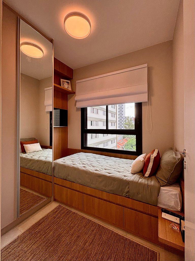 Urban Soul | 2 quartos Completos e Vaga Pinheiros