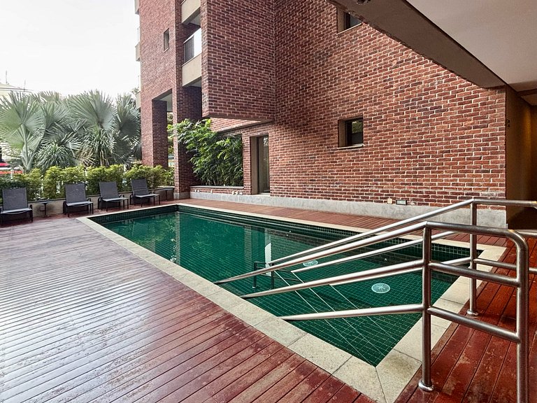 Studio Design com Garagem • Piscina • Itaim Bibi