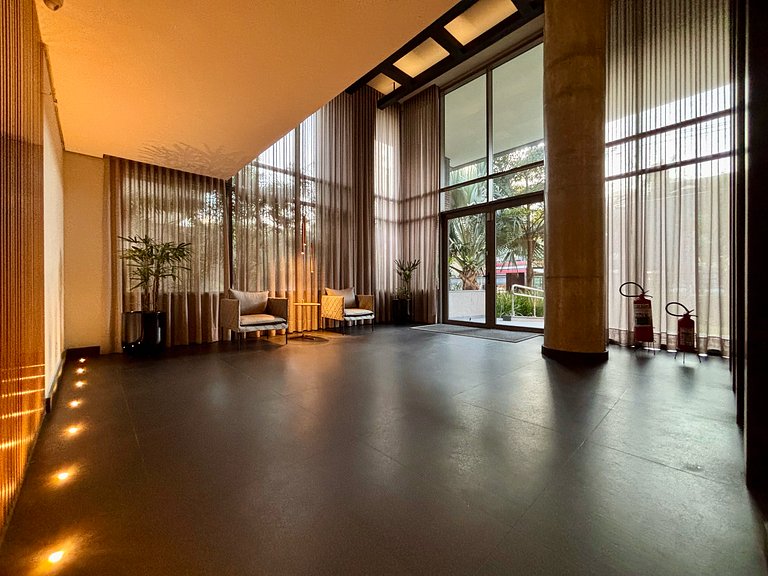 Studio Design com Garagem • Piscina • Itaim Bibi