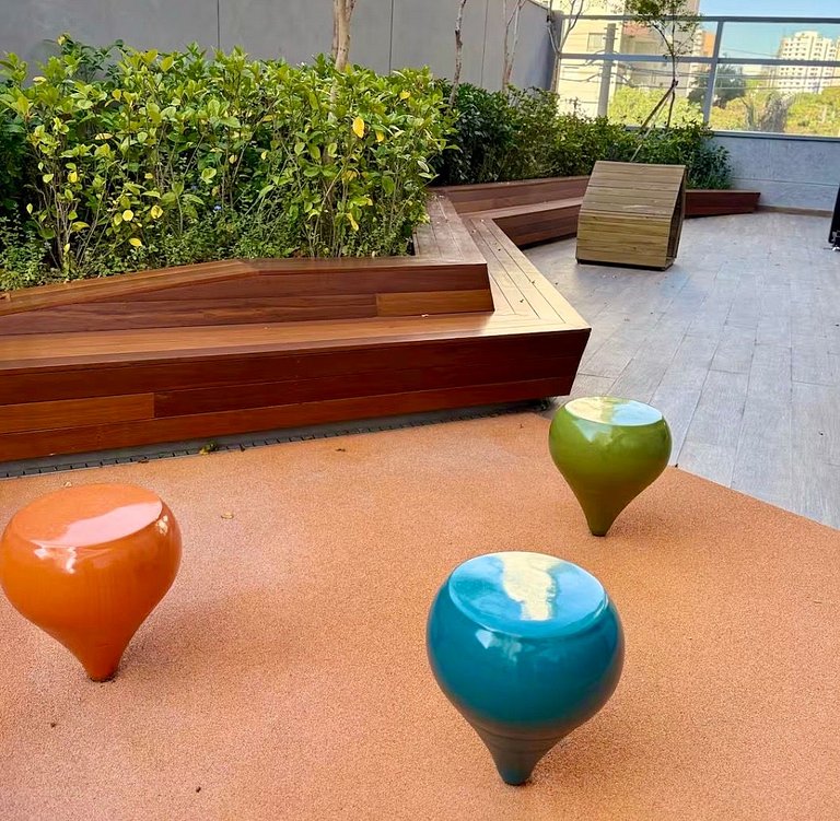 Studio no Jardins Ibirapuera com Garagem