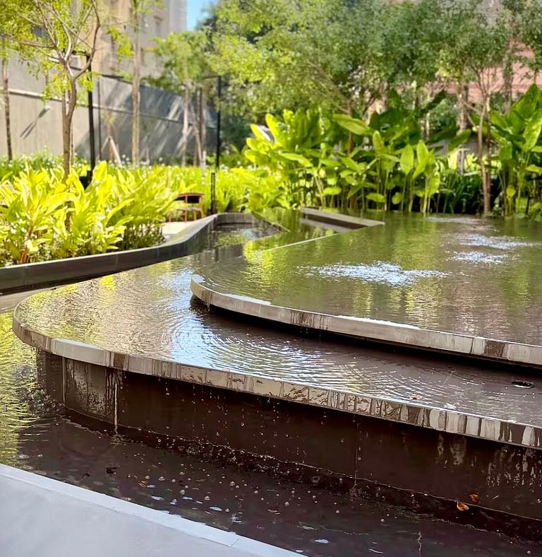 Studio no Jardins Ibirapuera com Garagem