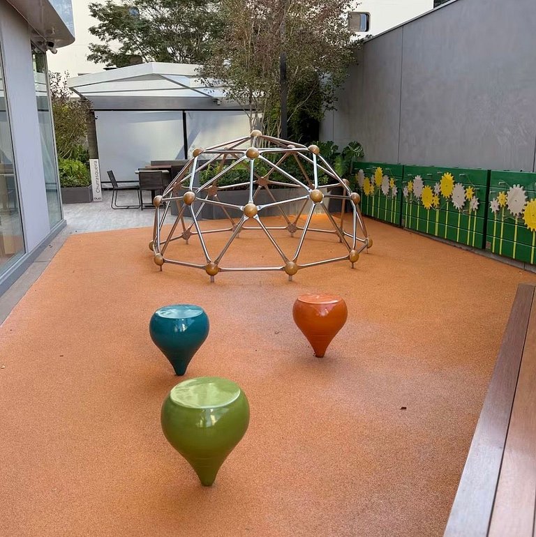 Studio no Jardins Ibirapuera com Garagem