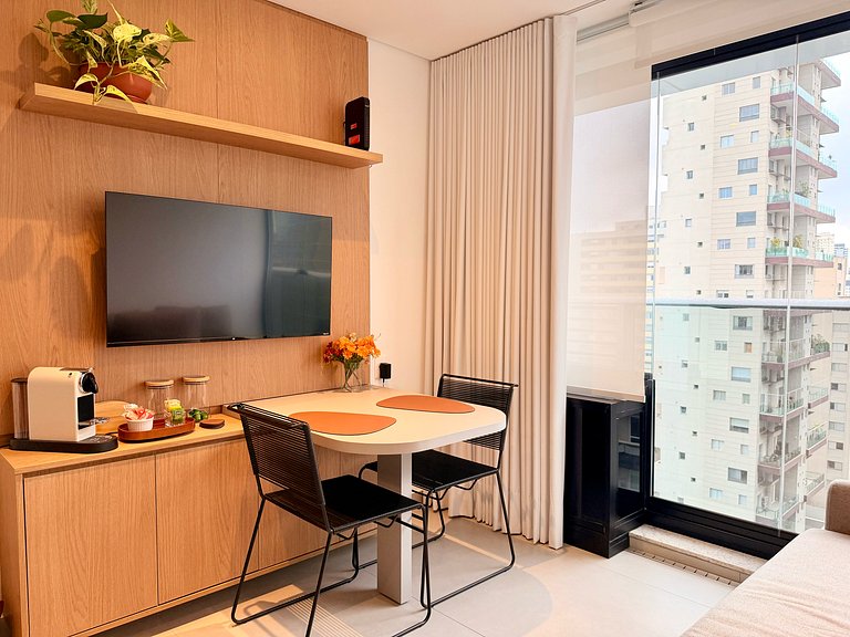 NOVO Studio no Jardins Ibirapuera com Garagem