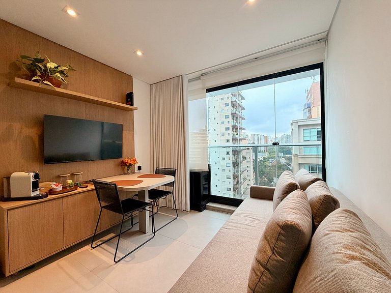 NOVO Studio no Jardins Ibirapuera com Garagem
