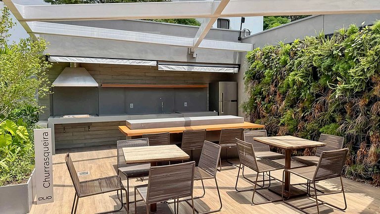 NOVO Studio no Jardins Ibirapuera com Garagem
