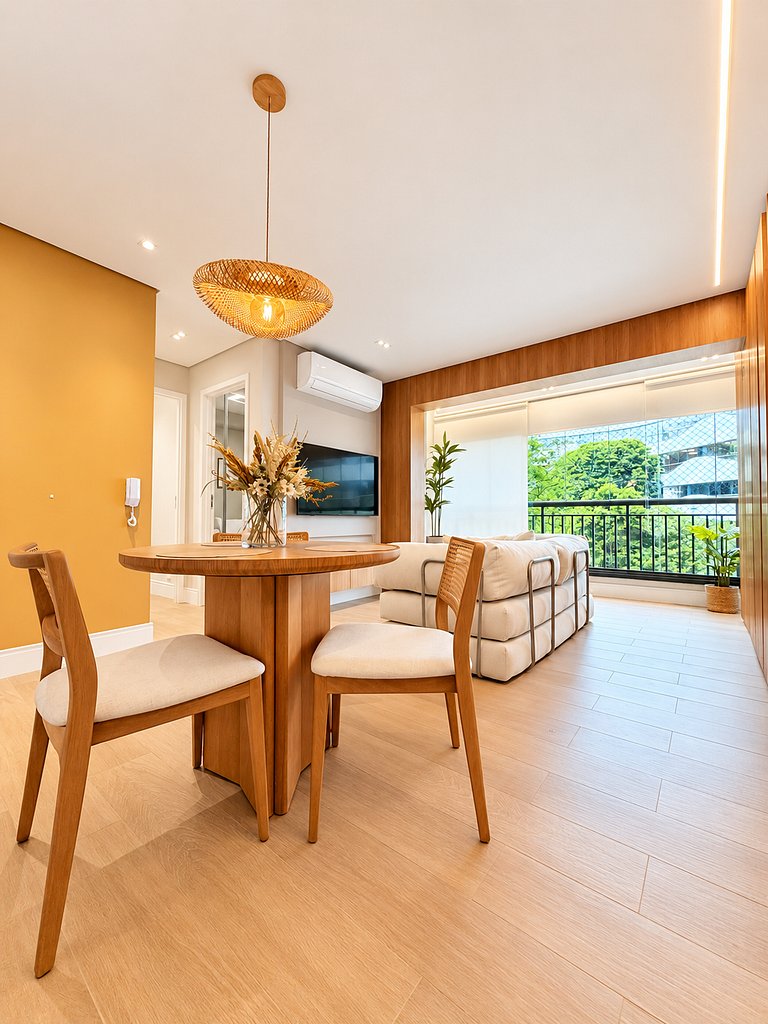 2 Quartos Boutique em Pinheiros | Vaga + Piscina