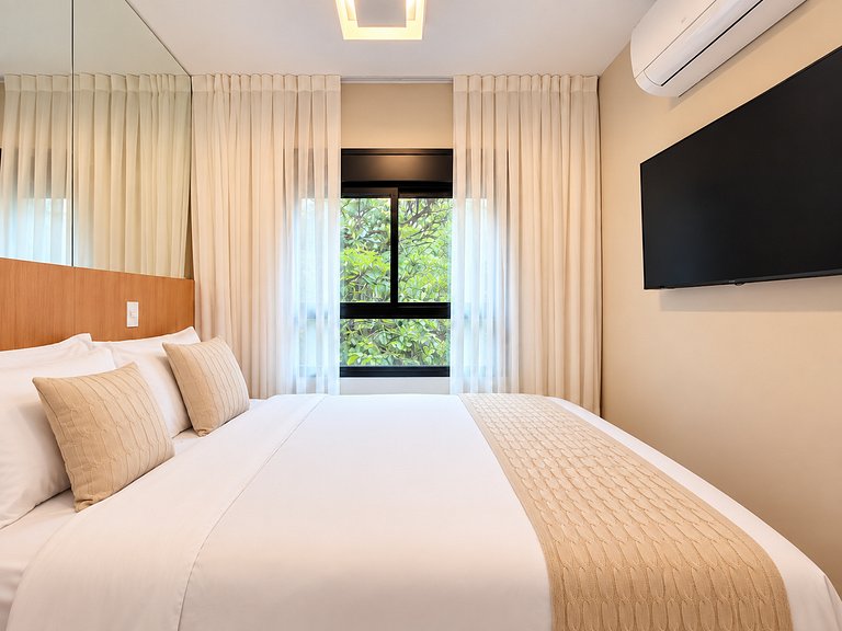 2 Quartos Boutique em Pinheiros | Vaga + Piscina