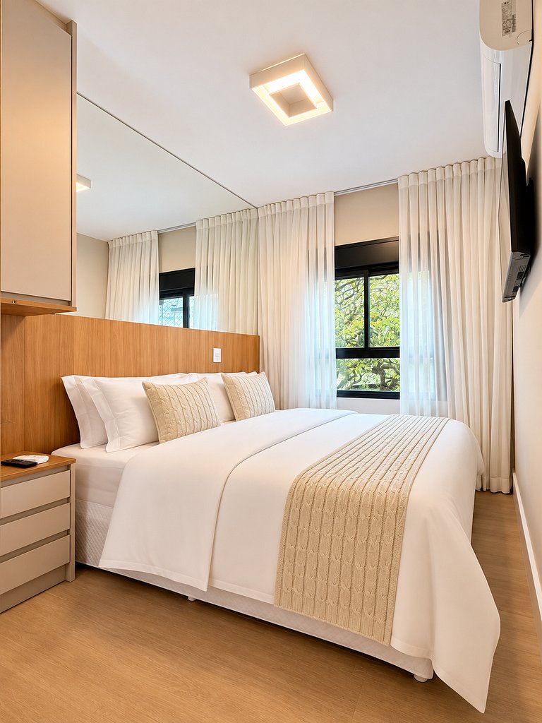 2 Quartos Boutique em Pinheiros | Vaga + Piscina