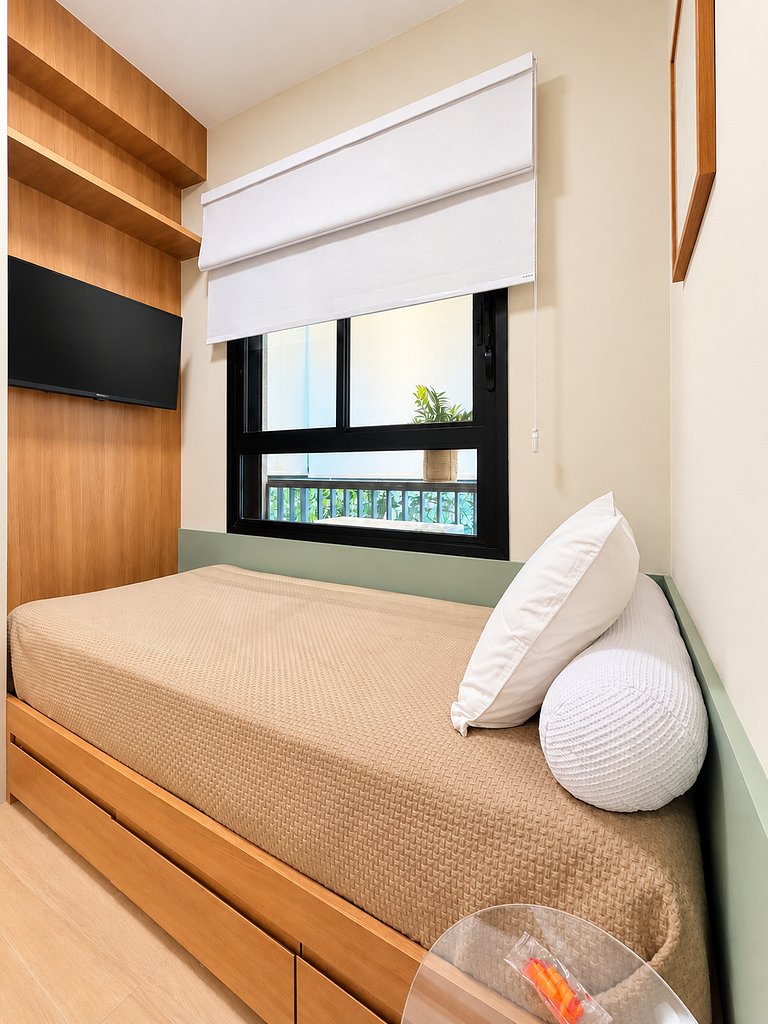 2 Quartos Boutique em Pinheiros | Vaga + Piscina