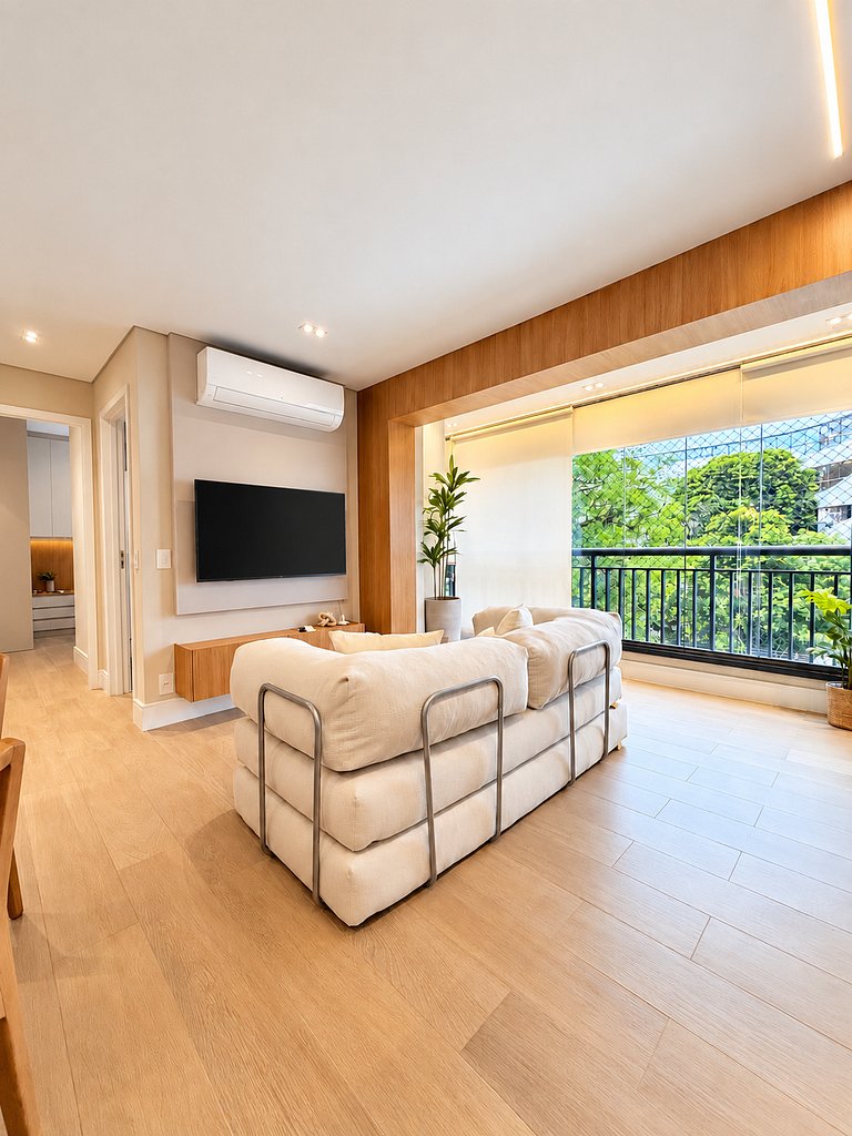 2 Quartos Boutique em Pinheiros | Vaga + Piscina