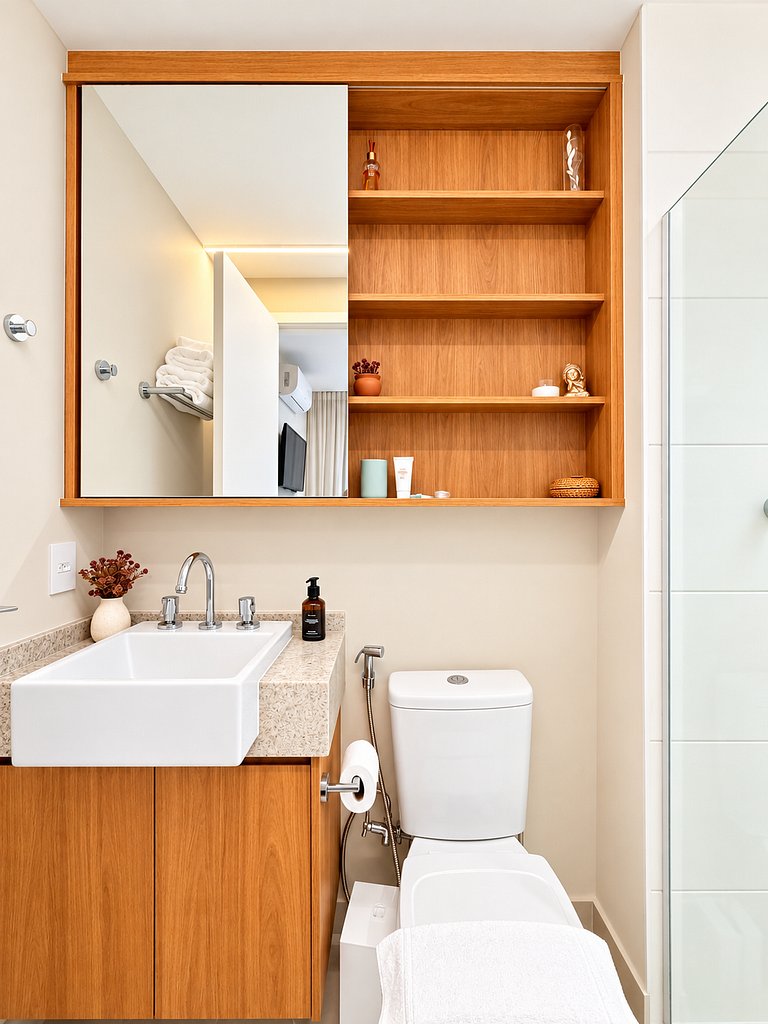2 Quartos Boutique em Pinheiros | Vaga + Piscina