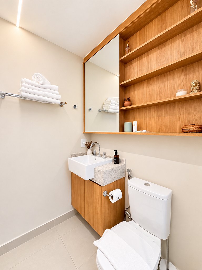 2 Quartos Boutique em Pinheiros | Vaga + Piscina