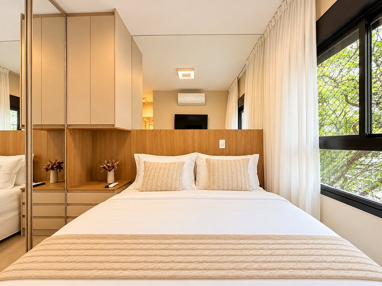 2 Quartos Boutique em Pinheiros | Vaga + Piscina