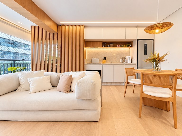 2 Quartos Boutique em Pinheiros | Vaga + Piscina