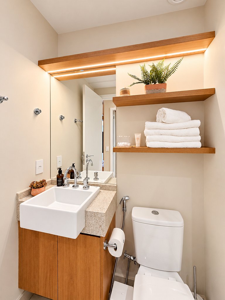 2 Quartos Boutique em Pinheiros | Vaga + Piscina