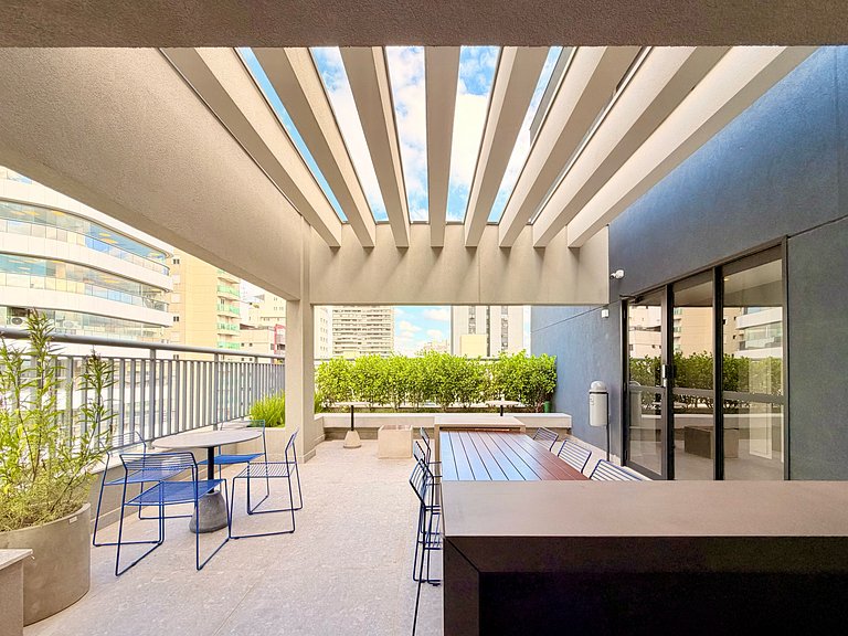2 Quartos Boutique em Pinheiros | Vaga + Piscina