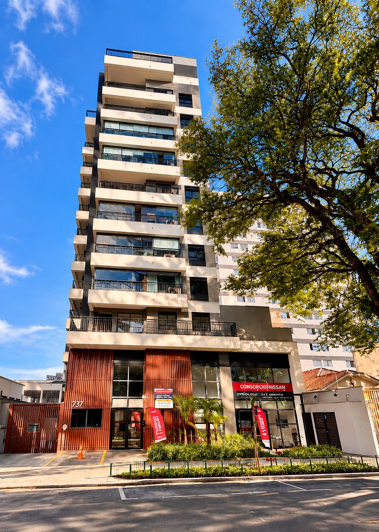 Espaçoso Studio em Pinheiros Jardins Oscar Freire