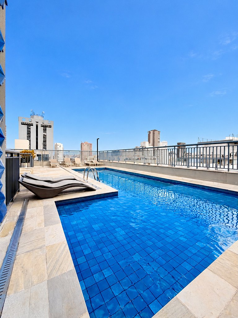 Studio completo com lavadora/secadora Pinheiros