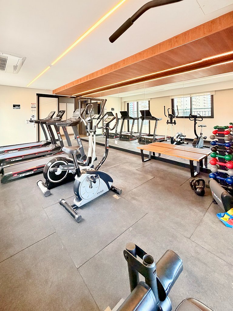 Studio completo com lavadora/secadora Pinheiros