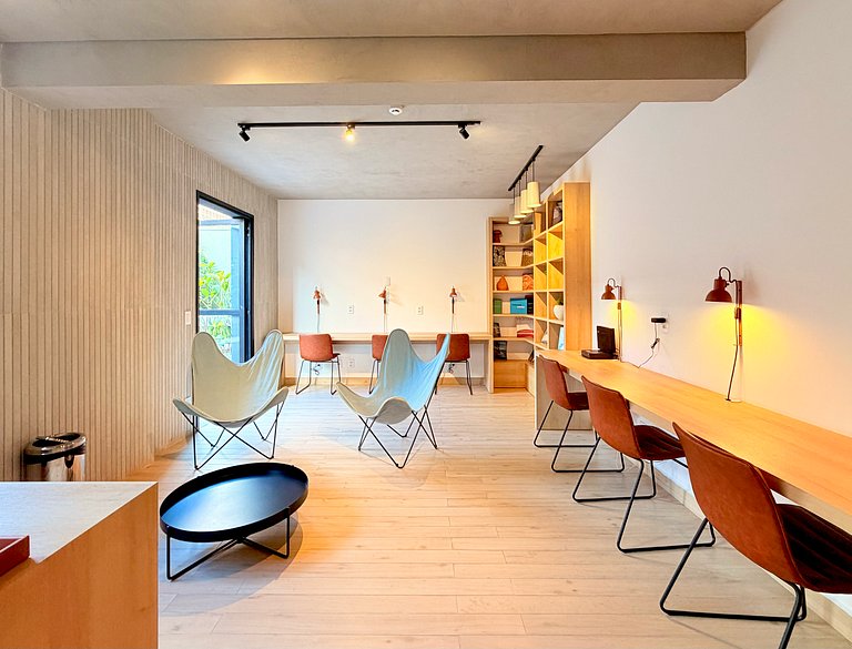 Studio completo com lavadora/secadora Pinheiros