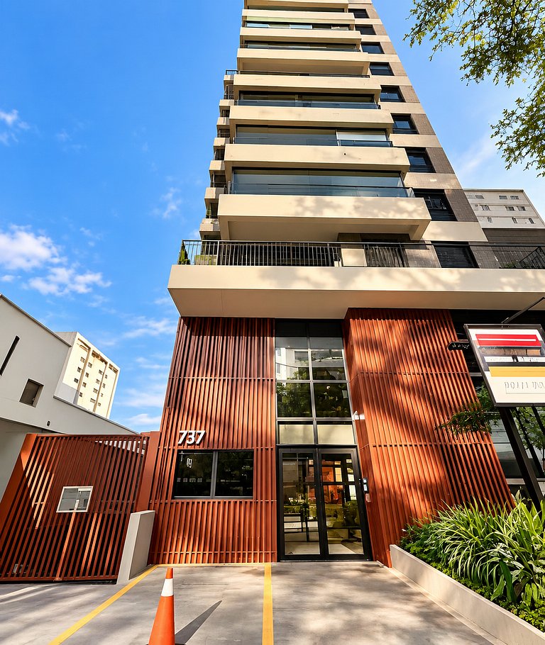 Studio completo com lavadora/secadora Pinheiros