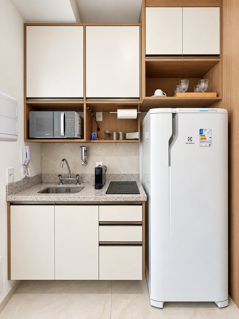 NOVO Studio varanda privativa Pinheiros