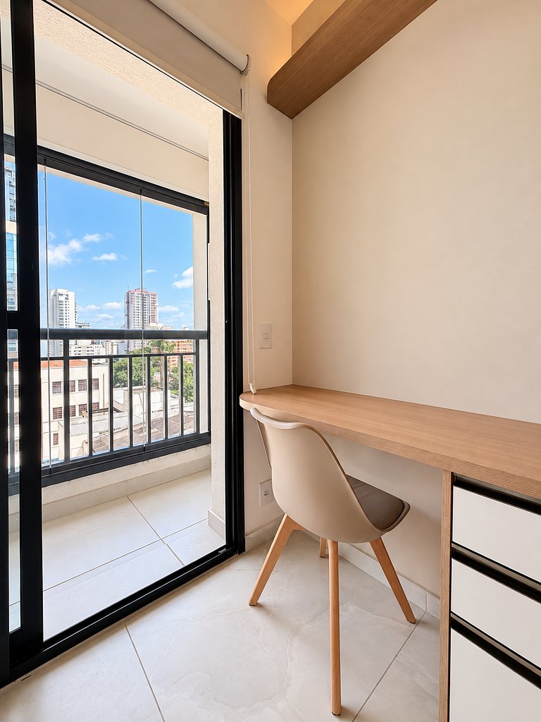 NOVO Studio varanda privativa Pinheiros
