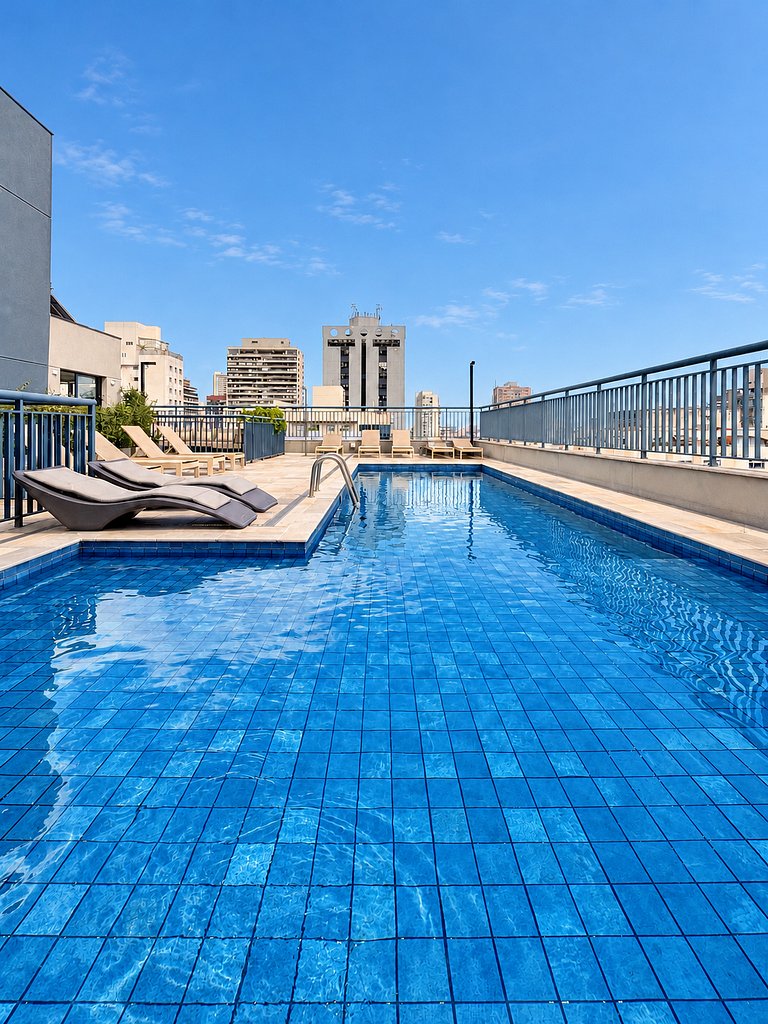 NOVO Studio varanda privativa Pinheiros